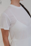 BASERANGE Classic Bamboo Fiber Bamboo Cotton Slim Fit T-shirt Series Collection Round Neck Bottoming Shirt France BAS-TOCT-BL-000-UNDYED